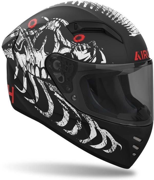 Kask Motocyklowy Airoh Integralny Connor Myth Matt Czarny Czerwony