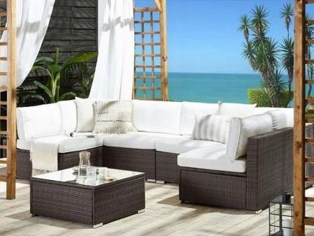 KOMPLET RATTAN SOFA STOLIK RATAN 4 OSOBY - zdjęcie 2