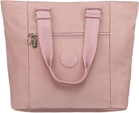 Nylonowy, pojemny shopper damski - Peterson - zdjęcie 2