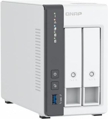 Serwer plików QNAP TS-216G 2-Bay, ARM Cortex-A55 2,0 GHz, 4 GB DDR4 RAM, 1x USB 3.2 Gen 1, 2x USB 2.0, 1x 2,5GbE LAN - zdjęcie 2
