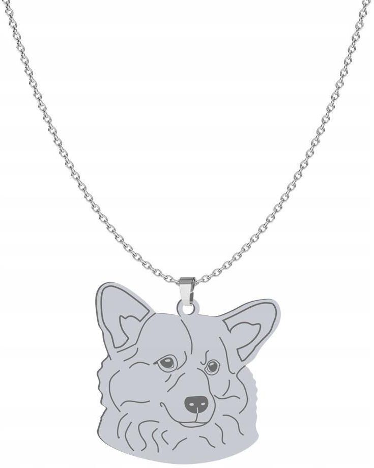 Mejk Jewellery Srebrny Naszyjnik Z Psem Welsh Corgi Pembroke Ceny I