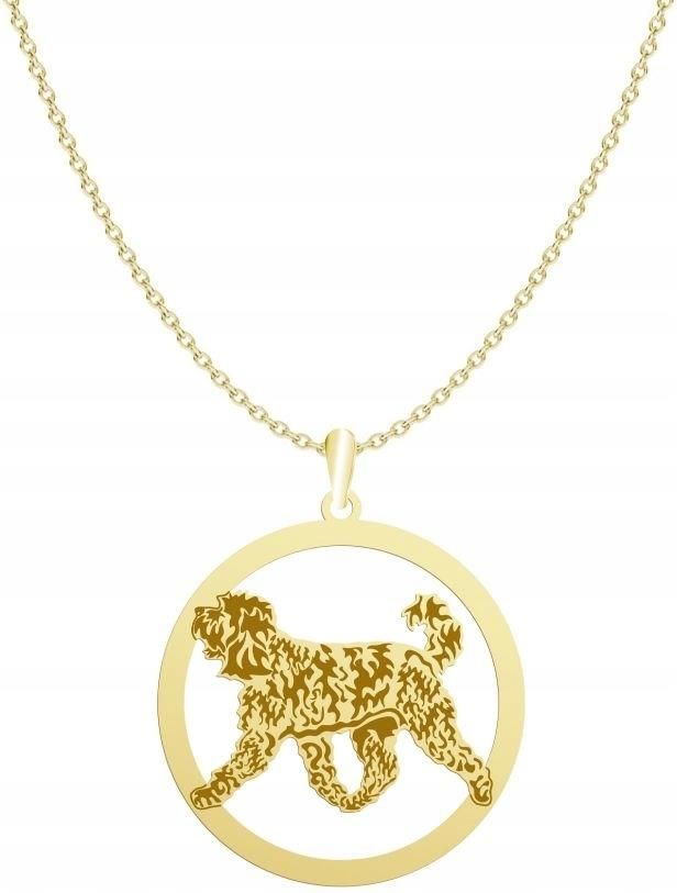 Mejk Jewellery Naszyjnik Złoty Labradoodle 925 Łańcuszek Ceny i