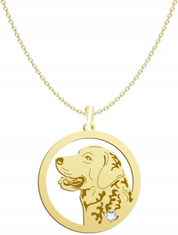 Mejk Jewellery Chesapeake Bay Retriever Naszyjnik Pozłacany Ceny i