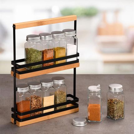 Kesper Organizer Na Przyprawy Szklane Pojemniczki 100ml - zdjęcie 2