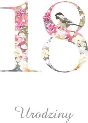 Zdjęcie Mak Karnet Urodziny 18 Dl T01 Ptaszek - Nowe Brzesko