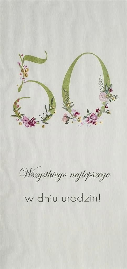 Zdjęcie Mak Karnet Urodziny 50 Dl U18 Kwiaty - Nowe Brzesko