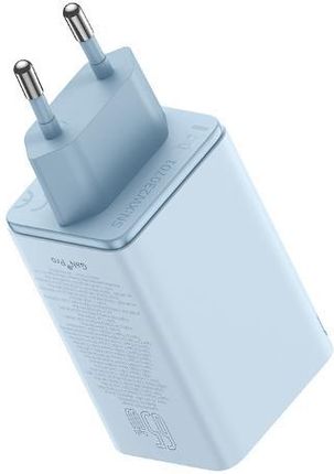 Baseus Gan6 Pro 2Xusb-C + 2Xusb 65W Niebieski - zdjęcie 2