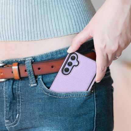 Erbord Etui Skórzane Do Samsung Galaxy A25 5G Case Szkło Hartowane 9H - zdjęcie 4