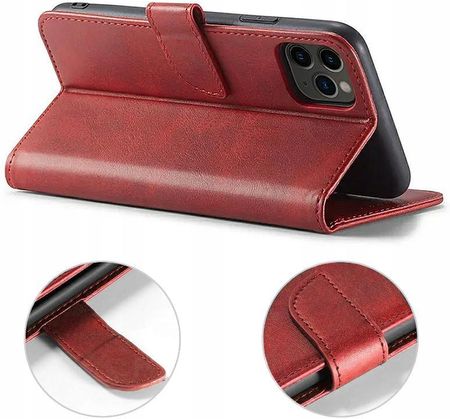 Atrax Czerwone Etui Magnetyczne Z Klapka Samsung S24 Ultra Magnetic Case - zdjęcie 3