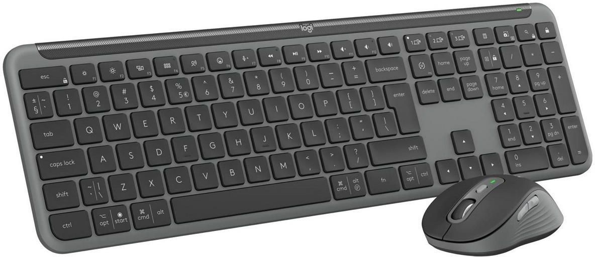 Zestaw Klawiatura Mysz Logitech MK950 Grafitowy 920012490 Opinie