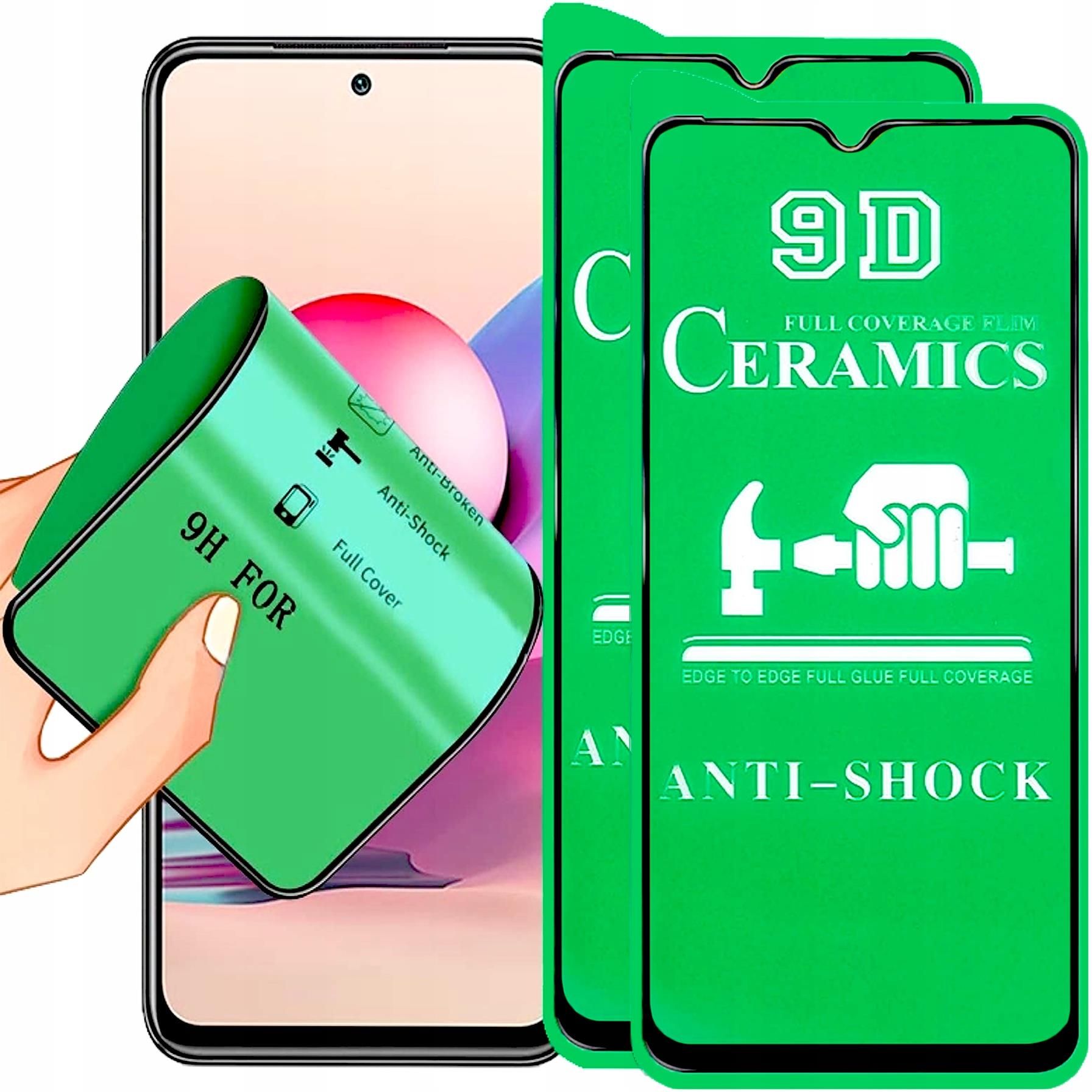 2X Szkło Hybrydowe Do Samsung A34 5G Folia Ceramiczna 9D 3D Na Cały