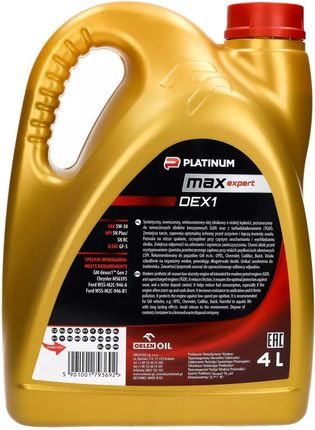 Orlen Platinum Max Expert Dex1 5W30 4l - zdjęcie 3