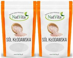 Zdjęcie Nat Sp. Z O.O. 2 X Sól Kłodawska Kamienna Różowa Miałka 1,3kg Natvita - Wiązów