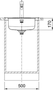 Franke Rondo ROL 610-39 TL Stal szlachetna len 101.0712.236 - zdjęcie 2