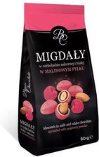 Zdjęcie Eurohansa Migdały W Czekoladzie Mlecznej I Białej Malinowym Pyłku 80g - Słomniki