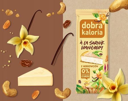 Dobra Kaloria Zestaw Zdrowych Batonów Bez Cukru 10szt. Mix Fit Przekąska - zdjęcie 4