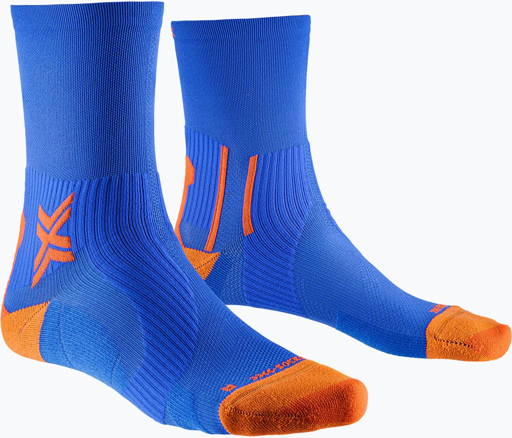 X Socks Skarpety Do Biegania M Skie Run Perform Crew Twyce Blue Orange