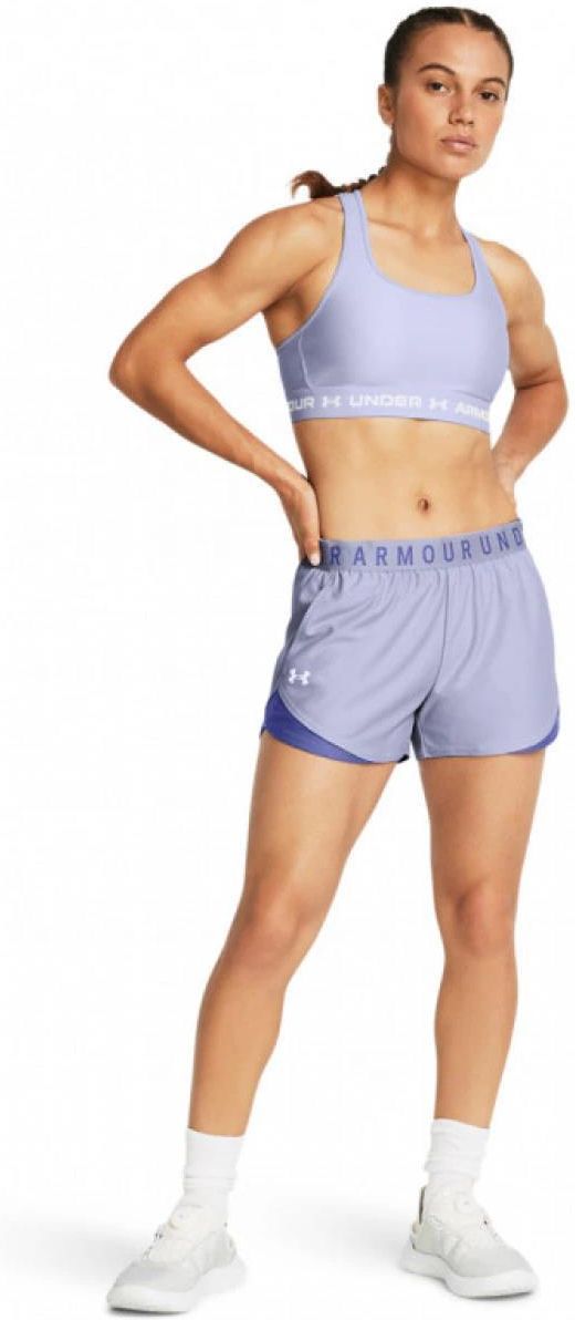 Damskie Spodenki Treningowe Under Armour Play Up Short 3 0 Fioletowe