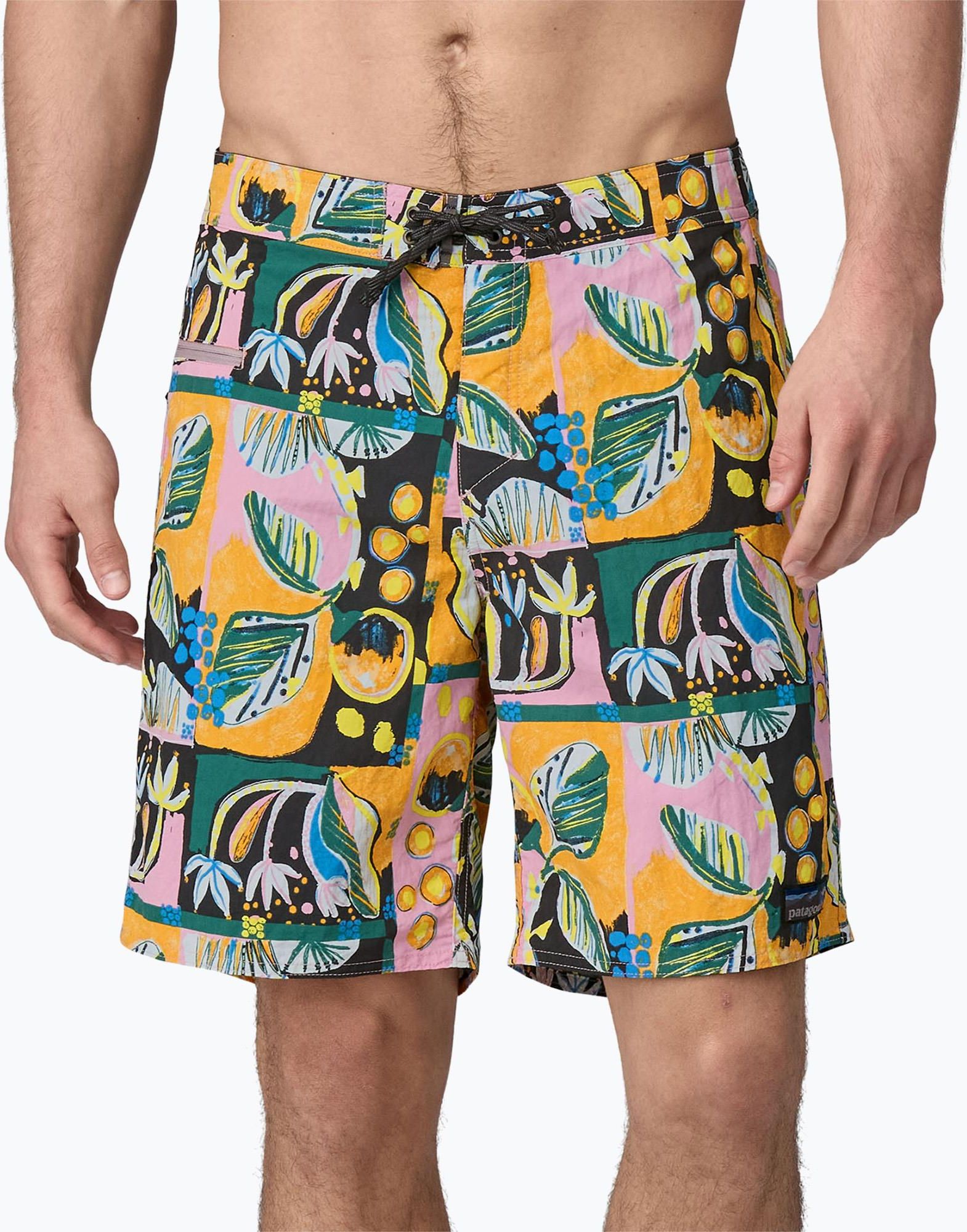 Zdjęcie Szorty kąpielowe męskie Patagonia Wavefarer Boardshorts island seeds/milkweed mauve | WYSYŁKA W 24H | 30 DNI NA ZWROT - Józefów