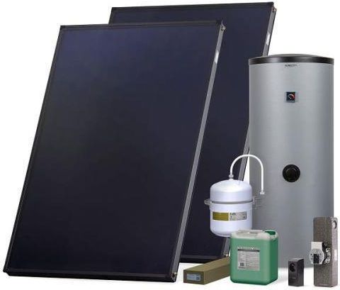 Zdjęcie HEWALEX ZESTAW SOLARNY KOMFORT HX250-2KS2600-ALATUS (2x kolektor KS2600; zas. C.W.U 250 l Alatus; sterownik Minisol) - Mszana Dolna
