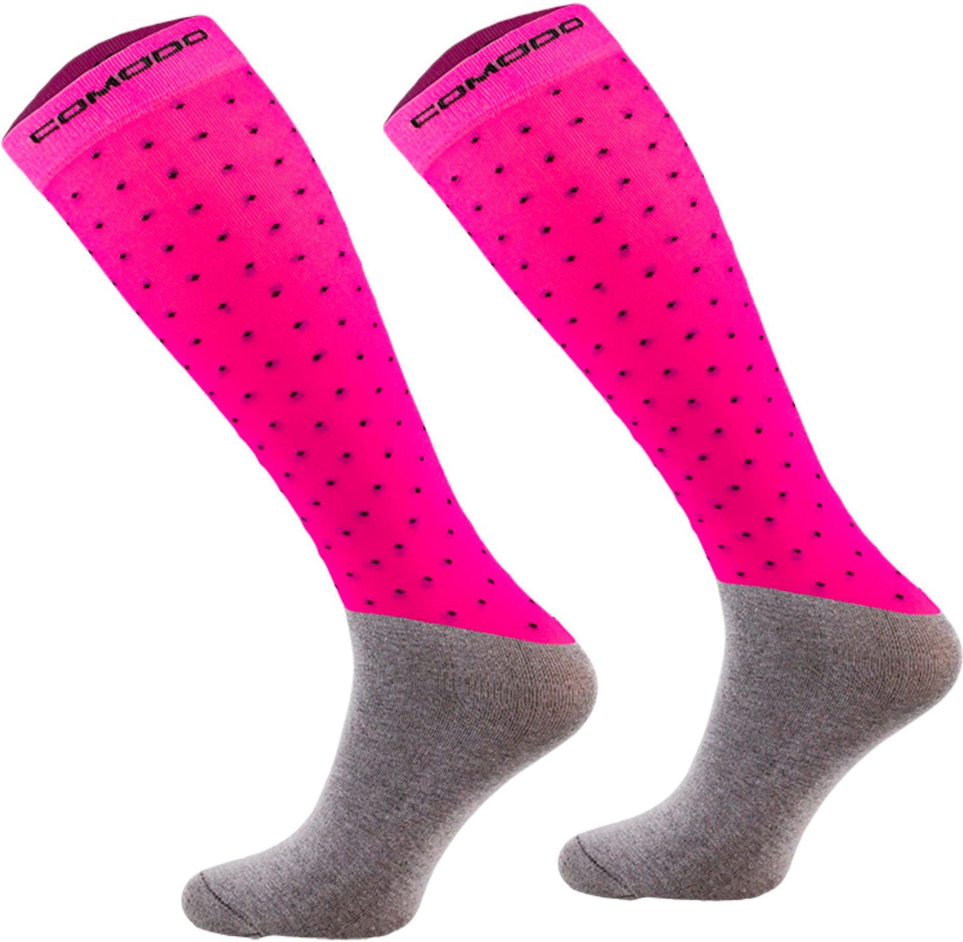 Zdjęcie Skarpety Jeździeckie Comodo Dots Pink - Radzymin
