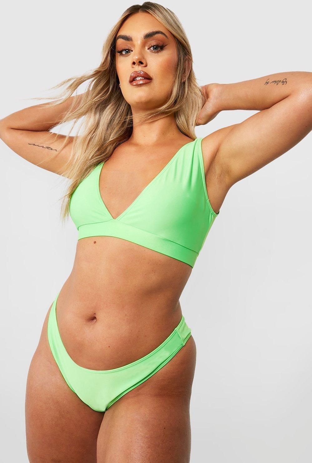 Boohoo Ng Aep Zielony D Od Bikini Figi Neon Ceny I Opinie