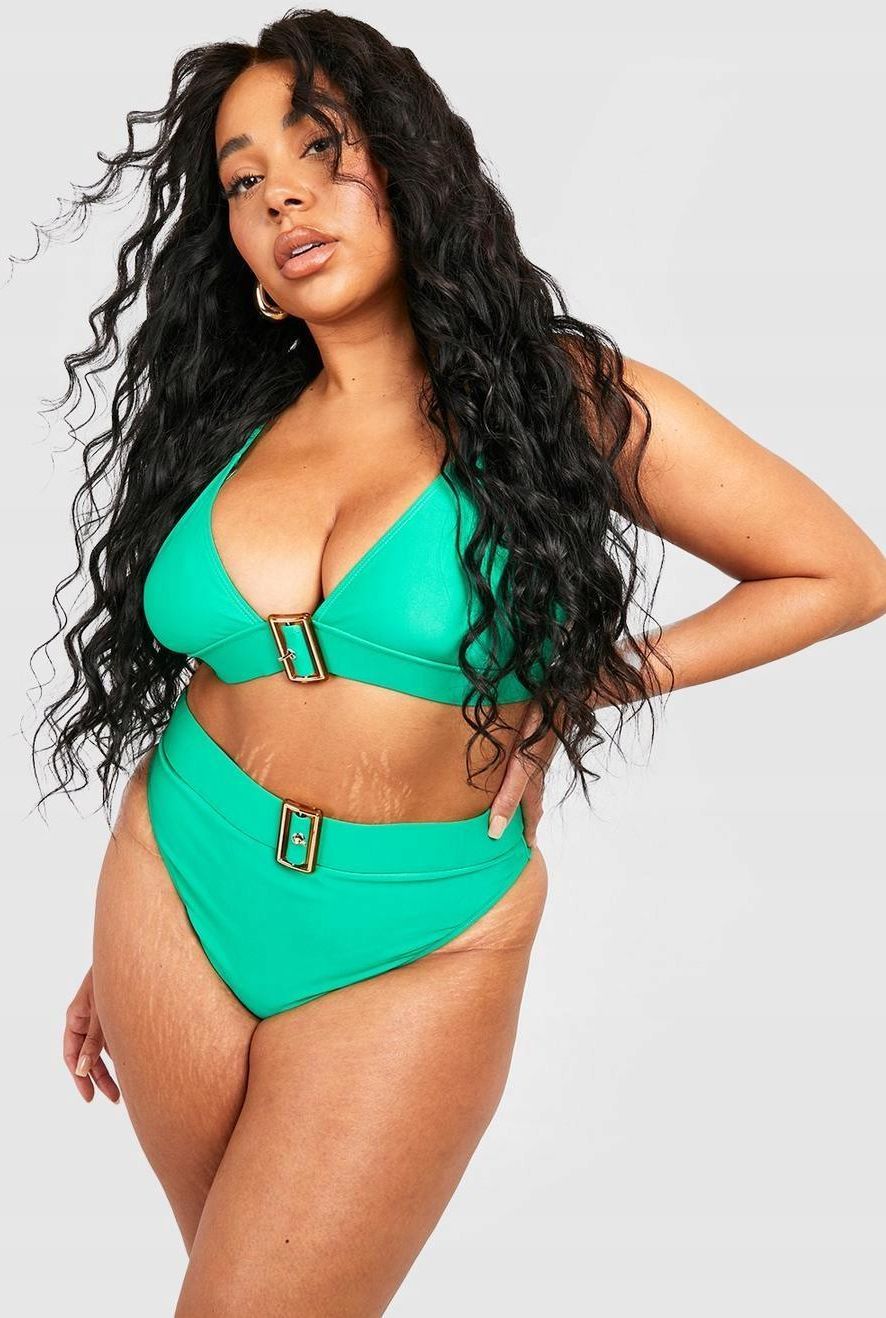 Boohoo Ehl Zdobienie Komplet Klamry Bikini Zielony Xxl Ceny I Opinie