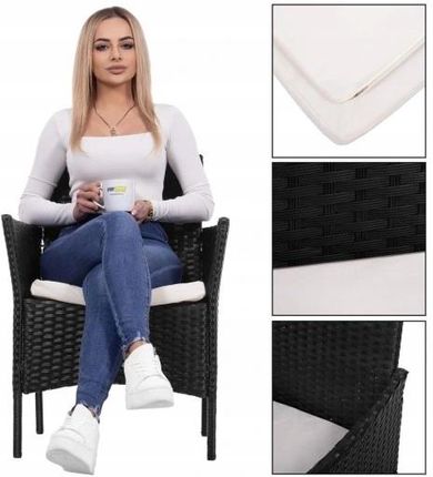 Ehokery Zestaw Mebli Ogrodowych Komplet Stolik Fotele Technorattan Na Taras Balkon 5902340328446 - zdjęcie 4