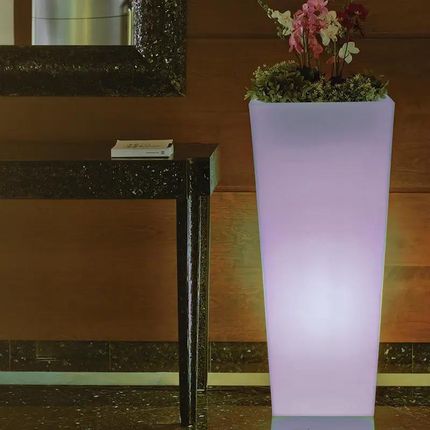New Garden Donica Melisa 50 Solar & Battery Biała Lumml050Ssnw - zdjęcie 2