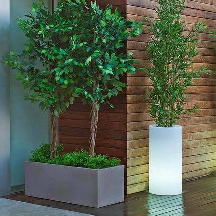 New Garden Donica Palma 70 Solar & Battery Biała Lumpm070Ssnw - zdjęcie 2