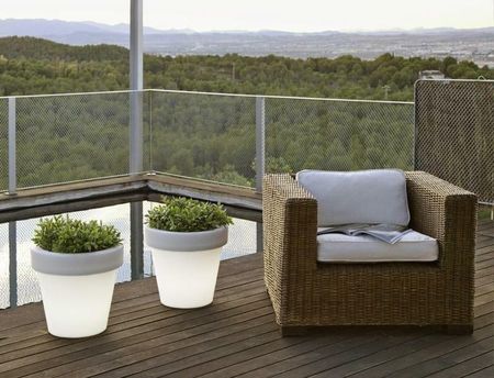 New Garden Donica Magnolia 30 Solar & Battery Biała Lummg030Ssnw - zdjęcie 2