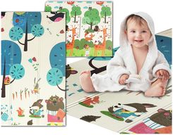 Zdjęcie Happy Kiddo Mata Piankowa Edukacyjna Składana Dwustronna Duża 180X200Cm - Osiek