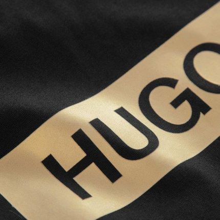 Hugo czarny t-shirt koszulka meska logo napis Hugo Boss r.L - zdjęcie 3