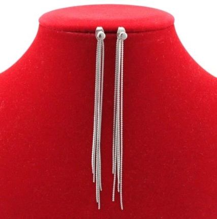 Ttm Xuping Kolczyki Srebrne Damskie Stal Chirurgiczna Długie Żmijki 9cm - zdjęcie 2