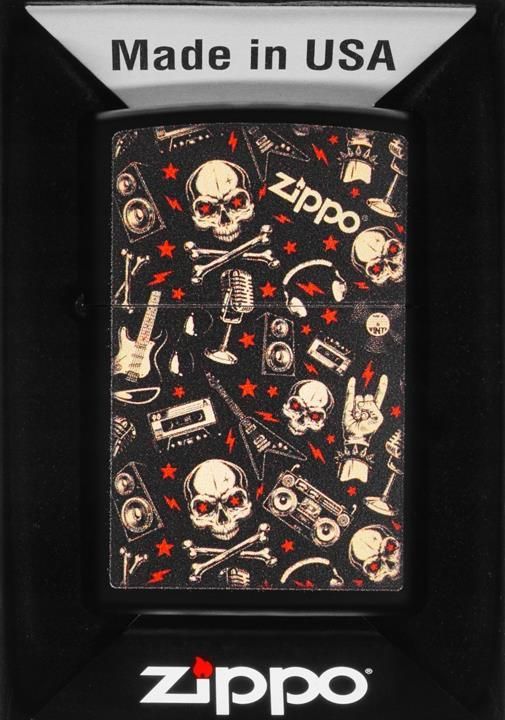 Zippo Zapalniczka Grunt Pattern With Skull Ceny I Opinie