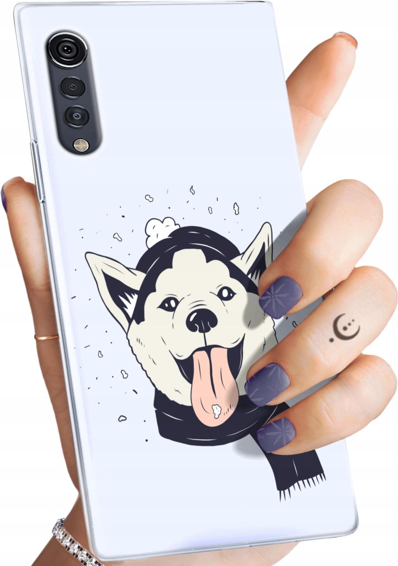 Etui Do Lg Velvet Husky Psy Pieski Obudowa Pokrowiec Case Etui Na