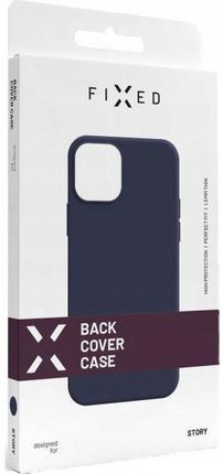 Etui Fixed Story Do Motorola Moto G34 5G Granatowe - zdjęcie 3