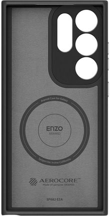 Etui Spigen Enzo Aramid Do Samsung Galaxy S24 Ultra Czarny Matowy - zdjęcie 2
