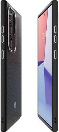 Etui Spigen Enzo Aramid Do Samsung Galaxy S24 Ultra Czarny Matowy - zdjęcie 4