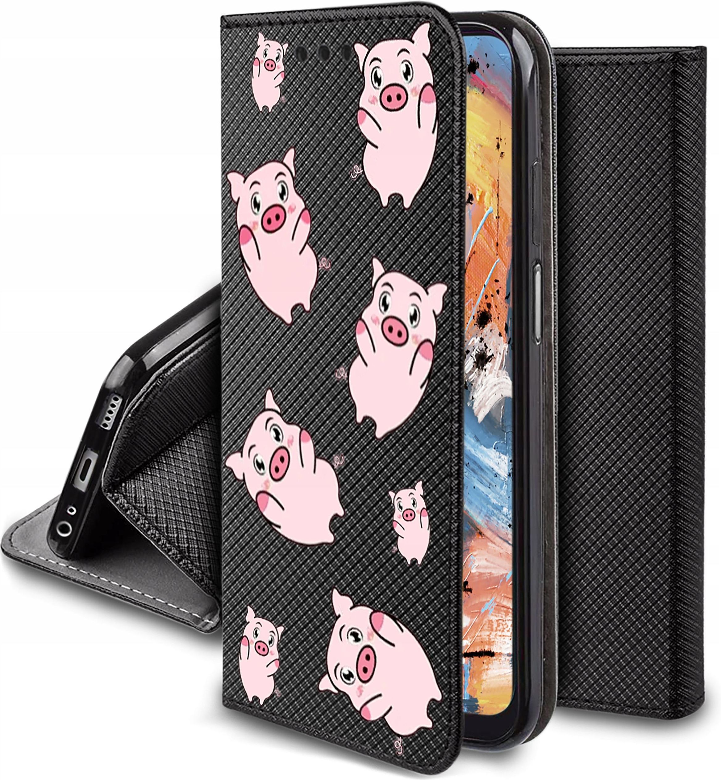 Krainagsm Etui Do Samsung Galaxy M15 5G Magnet Case Portfel Szkło 9H