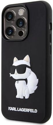 Karl Lagerfeld Etui Rubber Choupette 3D Na Iphone 14 Pro Czarne - zdjęcie 4