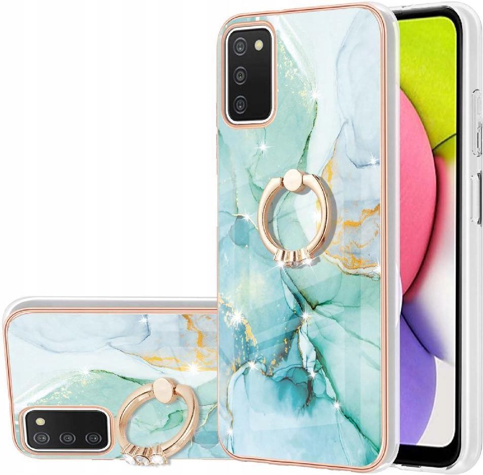 Etui Do Samsung Galaxy A03S Marmur Ochrona Zderzak Anti Scratch Miękkie