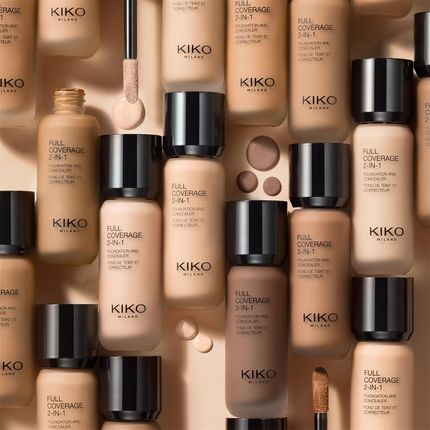 Kiko Milano Full Coverage 2-In-1 Foundation & Concealer Mocno Kryjący Podkład I Korektor 2W1 R60 Rose 60 25Ml - zdjęcie 2