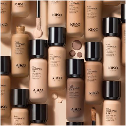 Kiko Milano Full Coverage 2-In-1 Foundation & Concealer Mocno Kryjący Podkład I Korektor 2W1 R60 Rose 60 25Ml - zdjęcie 3