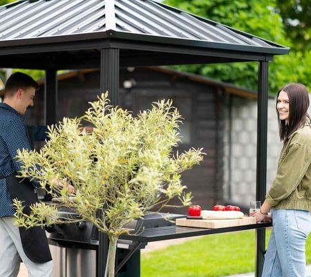 Sojag Shelterlogic Metalowy Pawilon Grillowy Dakota Antracyt 178X243X246cm Sj00300 - zdjęcie 6
