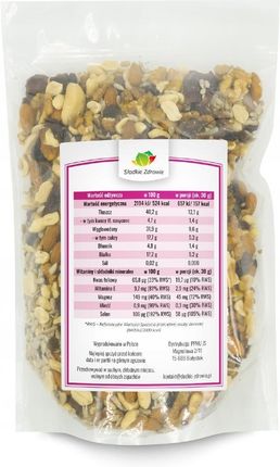 Słodkie Zdrowie Mieszanka włosy skóra paznokcie mix orzechów 1kg - zdjęcie 2