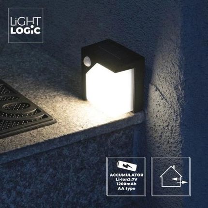 Oprawa Solarna Led Lightlogic Ll Dapa Slr B Ip44 Kinkiet Ścienna - zdjęcie 2