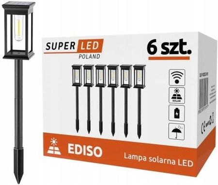 Ledhoff 6X Lampa Ogrodowa Solarna Led Wbijana Latarnia Żarówka Filament 3000K Smd Solarpl120Cw - zdjęcie 2