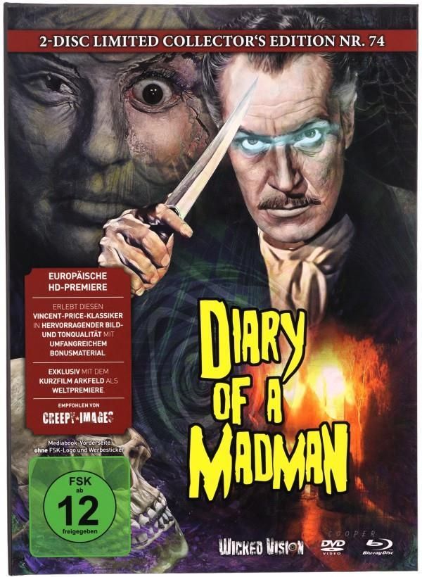 Film Blu Ray Diary Of A Madman Mediabook Blu Ray DVD Ceny I