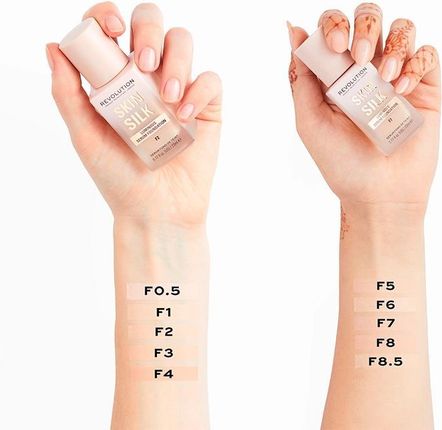 Makeup Revolution Skin Silk Serum Foundation Pielęgnujący Podkład Do Twarzy F3 23Ml - zdjęcie 3